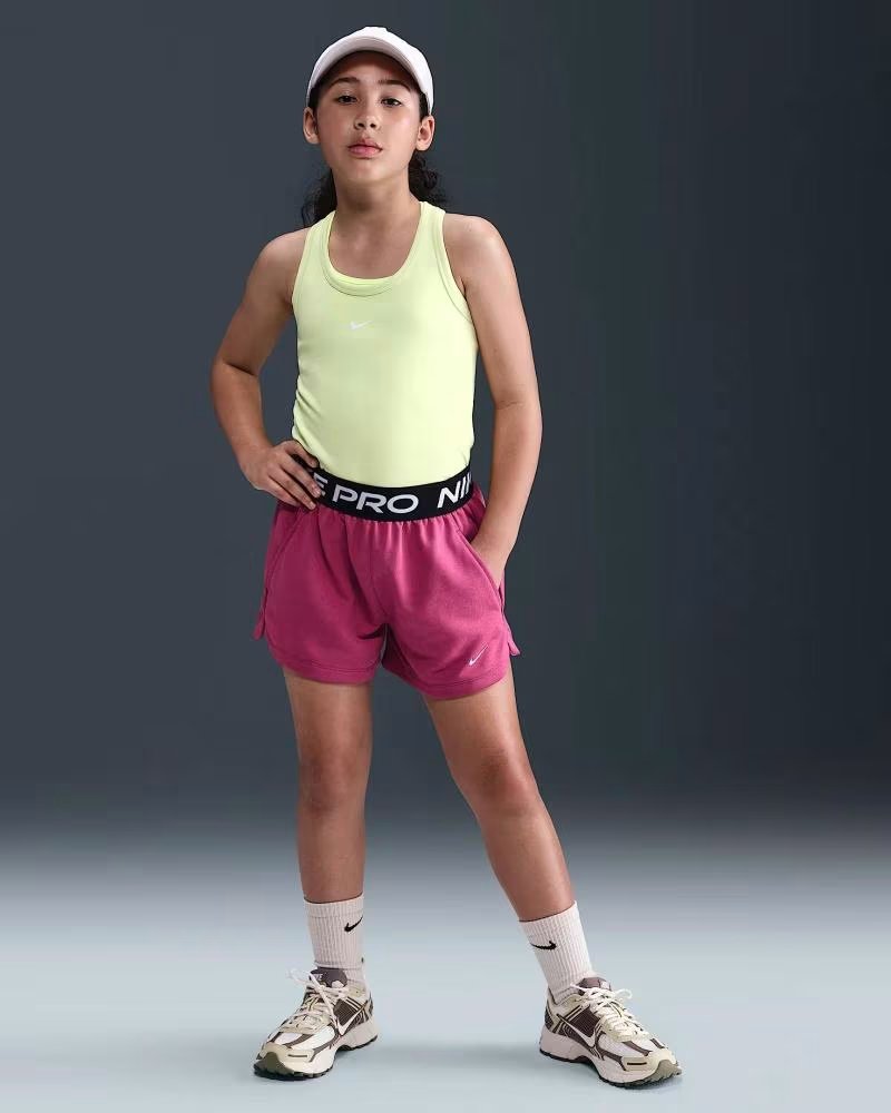 NIKE PANTALONCINI SPORTIVI HQ9313 PER BAMBINA ROSA