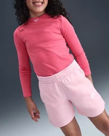 NIKE PANTALONCINI SPORTIVI DA BAMBINA ROSA