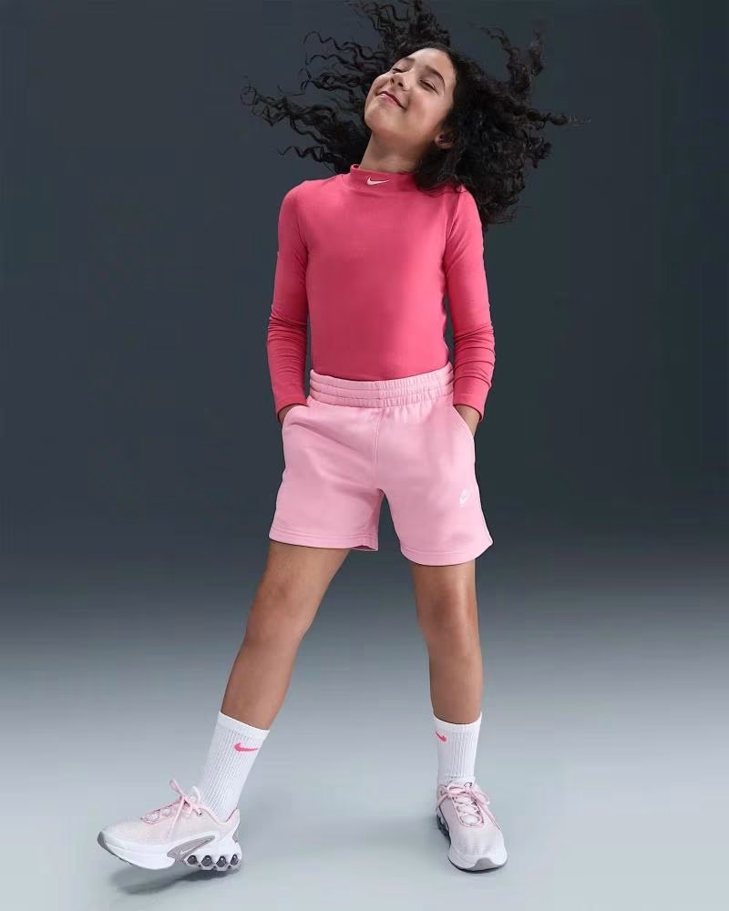 NIKE PANTALONCINI SPORTIVI DA BAMBINA ROSA