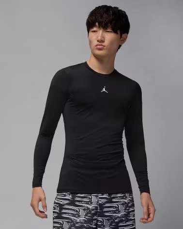 NIKE Camiseta De Manga Larga 077-51608795185491 en negro para hombre NEGRO