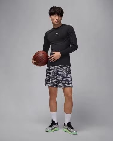 NIKE Camiseta De Manga Larga 077-51608795185491 en negro para hombre NEGRO