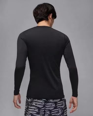 NIKE Camiseta De Manga Larga 077-51608795185491 en negro para hombre NEGRO