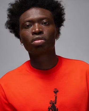 JORDAN T-SHIRT HQ9091 ORANGE NARANJA