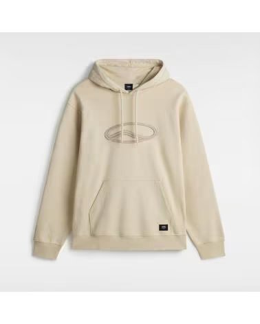 VANS OFF THE WALL SUDADERA OVAL LOOSE FLEECE BEIS OATMEAL