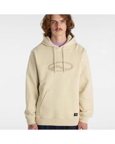 VANS OFF THE WALL SUDADERA OVAL LOOSE FLEECE BEIS OATMEAL