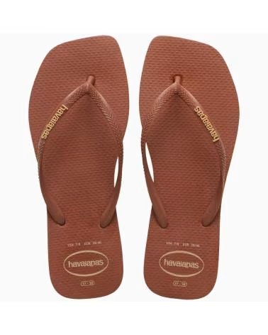 HAVAIANAS TONGS SQUARE LOGO POP UP SS26 MARRON 1976MARRON