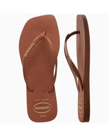 HAVAIANAS TONGS SQUARE LOGO POP UP SS26 MARRON 1976MARRON