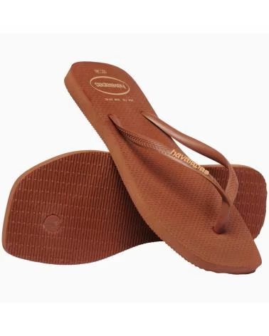 HAVAIANAS TONGS SQUARE LOGO POP UP SS26 MARRON 1976MARRON