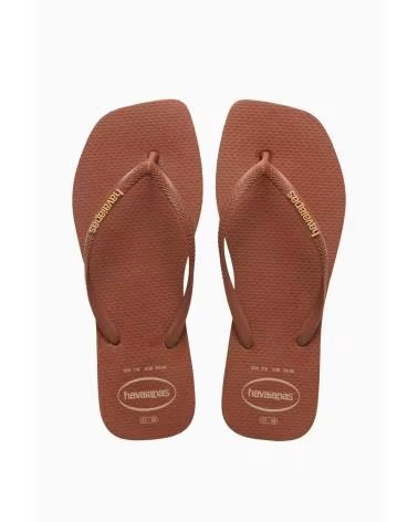 HAVAIANAS TONGS SQUARE LOGO POP UP SS26 MARRON 1976MARRON