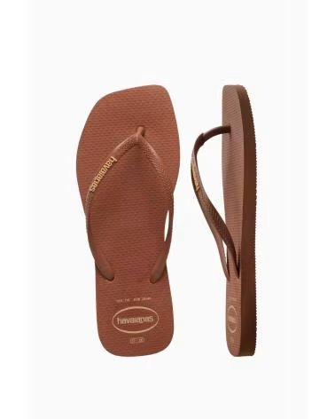 HAVAIANAS TONGS SQUARE LOGO POP UP SS26 MARRON 1976MARRON