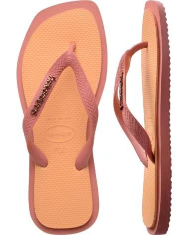 HAVAIANAS Chanclas Top Square Fusion Rose en rosa para unisex NARANJA
