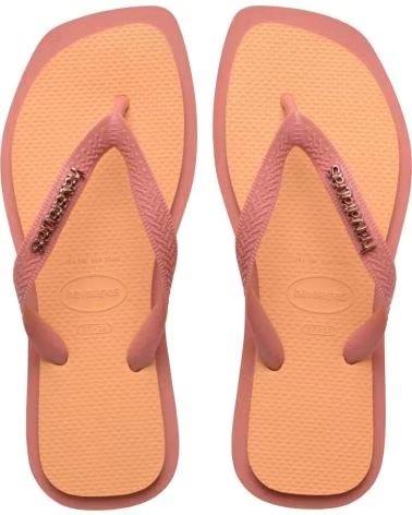 HAVAIANAS Chanclas Top Square Fusion Rose en rosa para unisex NARANJA
