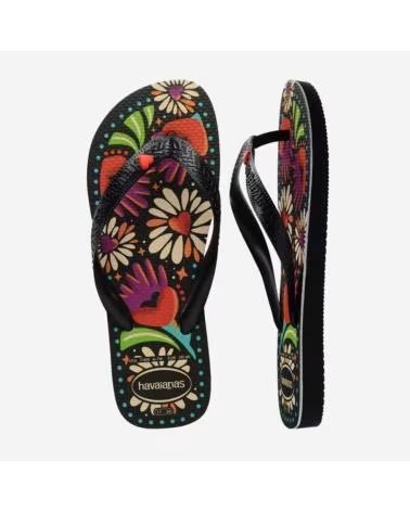 HAVAIANAS CHANCLAS HAVAIANAS MODELO 179343 ESTAMPADO FLORAL 0090NEGRO