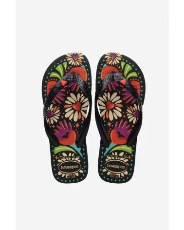 HAVAIANAS CHANCLAS HAVAIANAS MODELO 179343 ESTAMPADO FLORAL 0090NEGRO