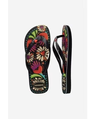 HAVAIANAS CHANCLAS HAVAIANAS MODELO 179343 ESTAMPADO FLORAL 0090NEGRO