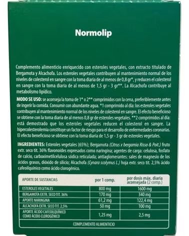 ESI NORMOLIP COLESTEROL AYUDA COLESTEROL 30 COMPRIMIDOS DE