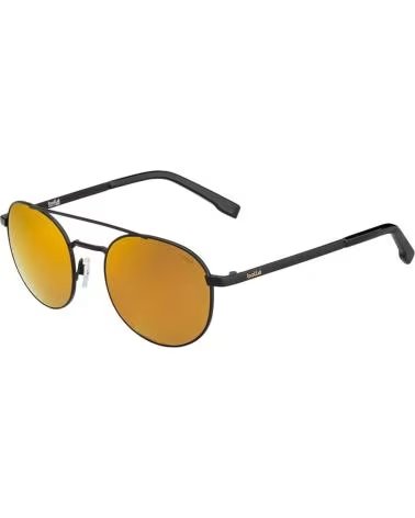 BOLLE ÓCULOS DE SOL BOLLÉ 12591 COM ARMAÇÃO PRETA E LENTES ESPELHADAS