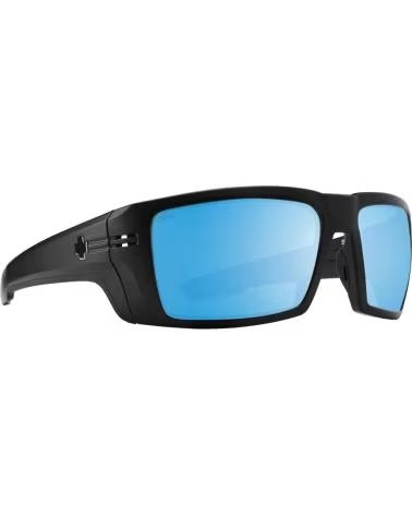 SPY LUNETTES DE SOLEIL SPORTIVES AVEC MONTURE NOIRE ET VERRES MIROIR BLEUS