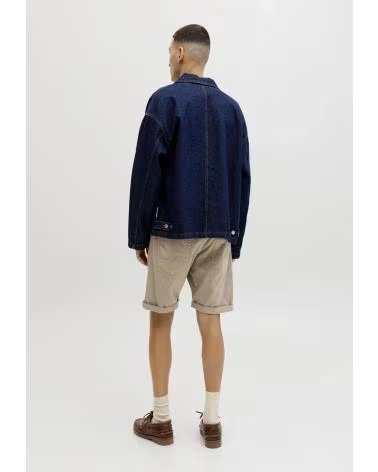 JACK AND JONES & 12292869 BEIGE DENIM SHORTS MEN