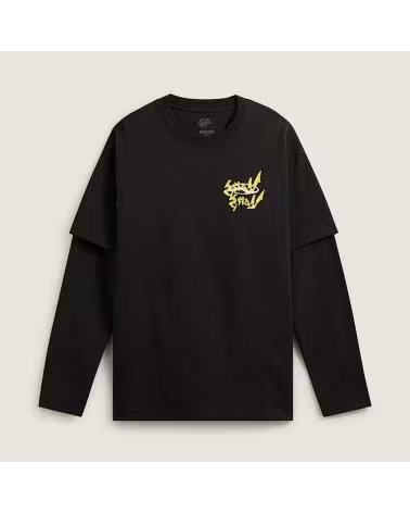 VANS OFF THE WALL CAMISETA FOR NOTHING TWOFFER LS NEGRO BLACK