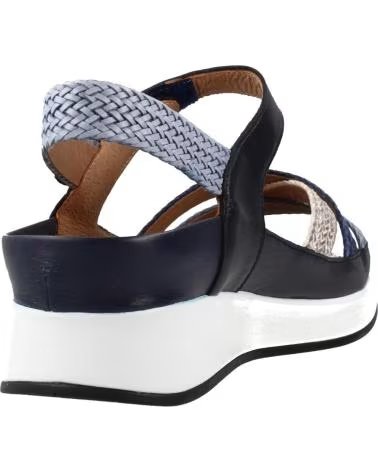 PIESANTO SANDALES 260425P EN CUIR TRESSÉ POUR FEMME MARINO