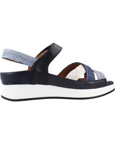 PIESANTO SANDALES 260425P EN CUIR TRESSÉ POUR FEMME MARINO