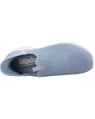 SKECHERS BASKETS SLIP-INS 150450S BLEU SLT
