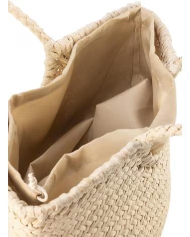 KESLEM BOLSA DE MÃO TRANÇADA F-B43019 BEGE BEIGE