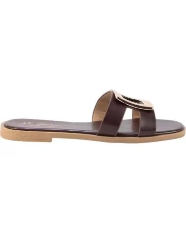 KESLEM SANDÁLIA LU015 COM FIVELA DECORATIVA MARRON