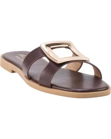 KESLEM SANDÁLIA LU015 COM FIVELA DECORATIVA MARRON