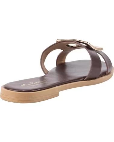 KESLEM SANDÁLIA LU015 COM FIVELA DECORATIVA MARRON