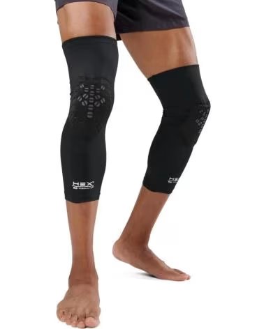 MCDAVID MEDIAS DE PROTECCION Y COMPRESION HEX VIZ 2246R NEGRA 0