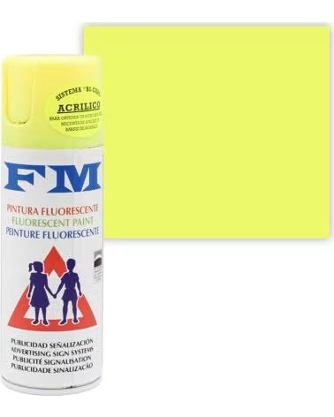 FM PEINTURE EN SPRAY FLUORESCENTE ACRYLIQUE MULTICOLOR