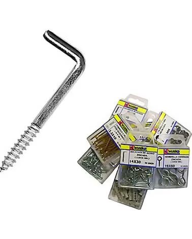 WURKO KIT DE GANCHOS E FIXAÇÕES METÁLICAS SORTIDAS MULTICOLOR