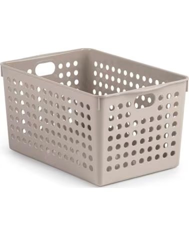 PLASTICFORTE CESTO ORGANIZADOR MULTIUSOS COM DESIGN PERFURADO MULTICOLOR