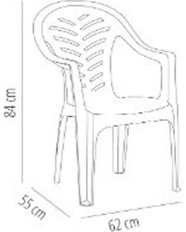 RESOL SILLA PARA JARDÍN, PISCINA Y PLAYA MULTICOLOR