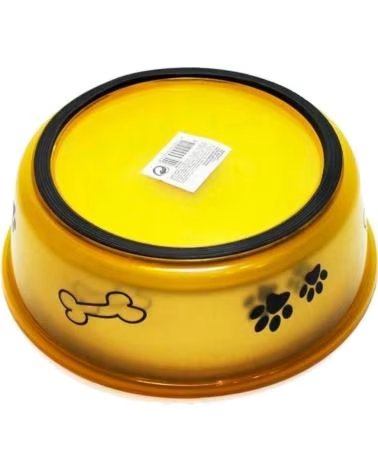 DOGS HAUSTIERNAPF AUS EDELSTAHL MIT PFOTEN-DESIGN MULTICOLOR