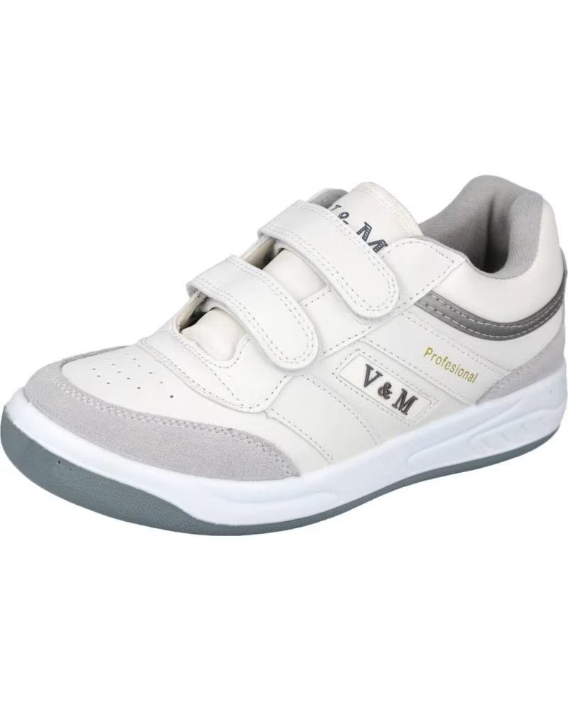 BUBBLE BOBBLE Zapatillas M802-8B en blanco para ninos unisex BLANCO