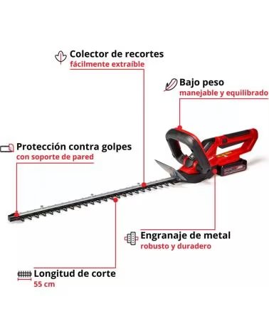 EINHELL CORTA-SEBES ELÉTRICO SEM FIOS POWER X-CHANGE MULTICOLOR