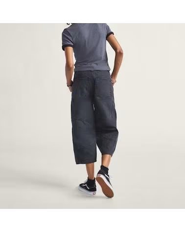 VANS OFF THE WALL PANTALONI BLAIRE CROPPED BARREL NERI BLACK