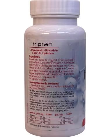 ARTESANIA AGRCOLA TRIPFAN TRIPTOFANO MAS VITAMINAS 400MG 60 CAPSULAS DE PLANTIS