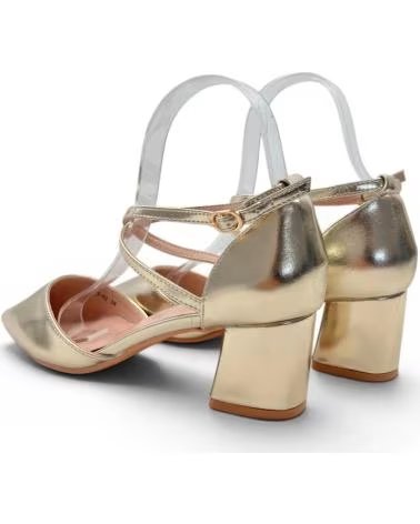 TIMBOS TACON FIESTA DE MUJER COLOR ORO 133194 AMARILLO