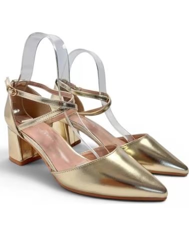 TIMBOS TACON FIESTA DE MUJER COLOR ORO 133194 AMARILLO