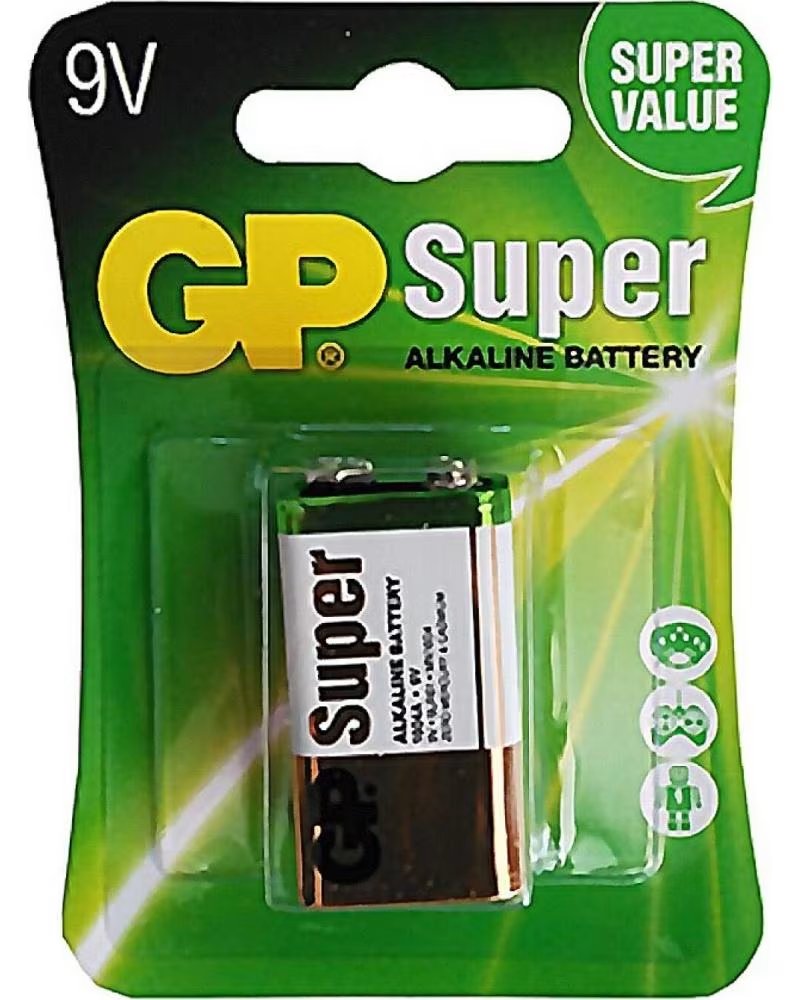 GP SUPER 9V ALKALIBATTERIE MULTICOLOR