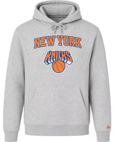 NEW ERA SUDADERA NEW YORK KNICKS TEAM LOGO REGULAR HOODY GRIS 1