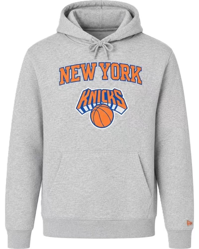 NEW ERA SUDADERA NEW YORK KNICKS TEAM LOGO REGULAR HOODY GRIS 1