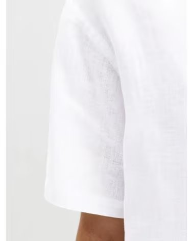 CAMISA JACK AND JONES DE LINO MANGA CORTA 077-54065741103443 BLANCO