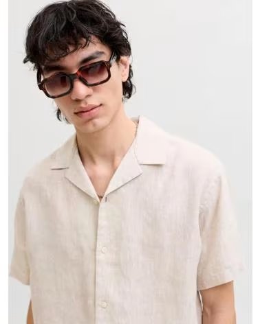 JACK AND JONES CAMISA HOMBRE LINO JACK JONES 12295080 BEIGE