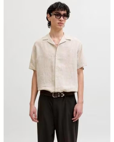 JACK AND JONES CAMISA HOMBRE LINO JACK JONES 12295080 BEIGE