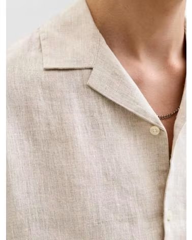 JACK AND JONES CAMISA HOMBRE LINO JACK JONES 12295080 BEIGE